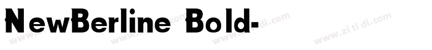 NewBerline Bold字体转换